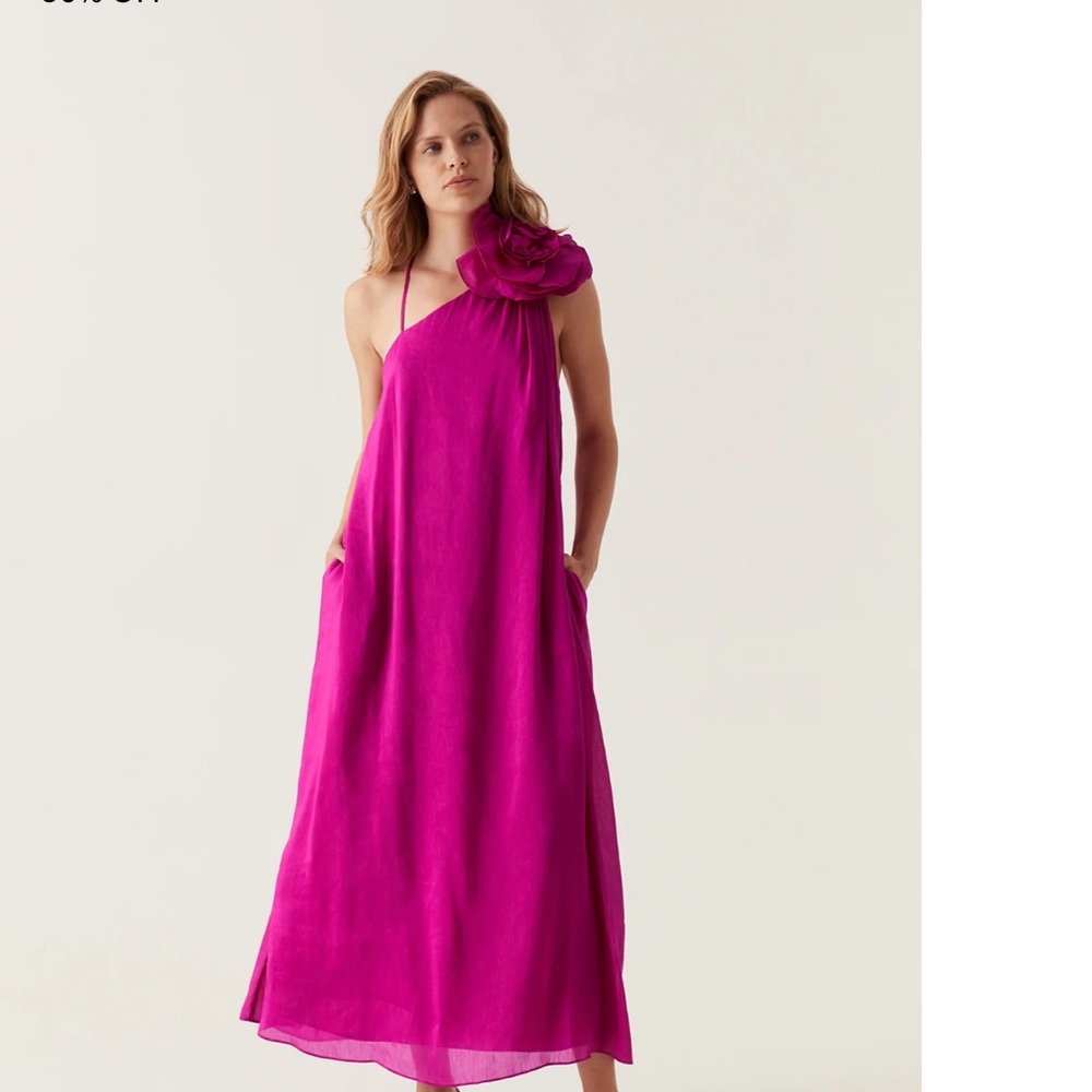 AJE Quintessa Flower Midi Dress